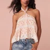Women LoveShackFancy Alessandro Floral Halter Top