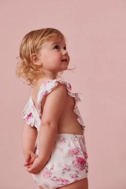 LoveShackFancy Baby Cantara Floral Pinafore