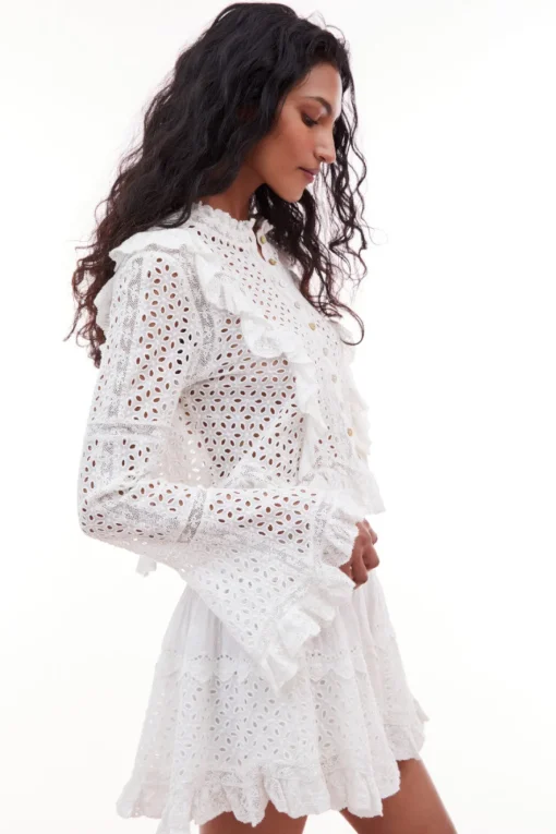 Women LoveShackFancy Brightlin Eyelet Blouse