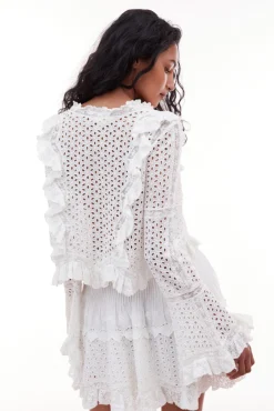 Women LoveShackFancy Brightlin Eyelet Blouse