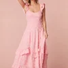 Women LoveShackFancy Brin Cotton Maxi Dress