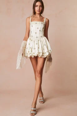 Women LoveShackFancy Brookhaven Bodice Bubble Luxe Dress