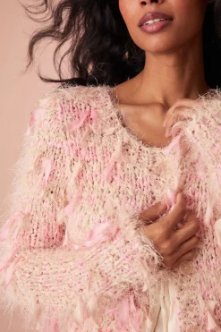 Women LoveShackFancy Carol Hand-Dyed Ribbon Cardigan