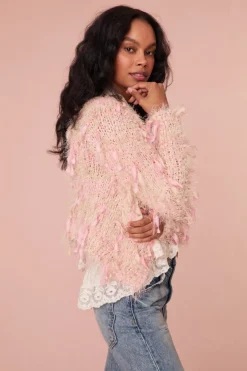 Women LoveShackFancy Carol Hand-Dyed Ribbon Cardigan