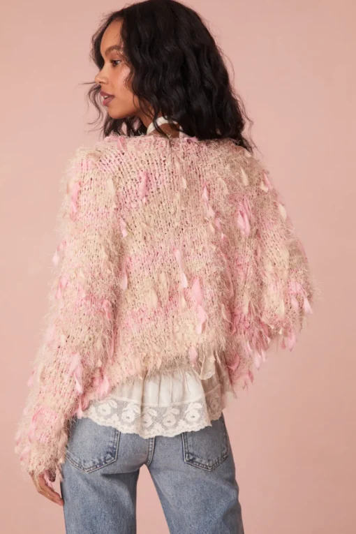 Women LoveShackFancy Carol Hand-Dyed Ribbon Cardigan