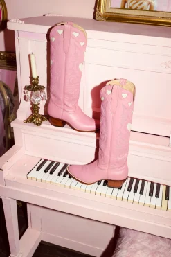 LoveShackFancy Cheek Heart Boots By City Boots