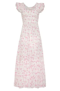 Women LoveShackFancy Chessie Cotton Maxi Dress