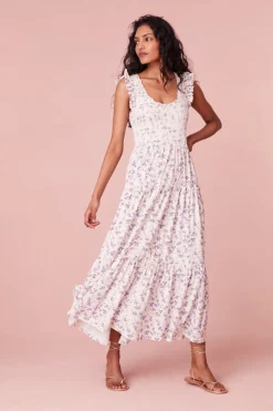Women LoveShackFancy Chessie Floral Dress