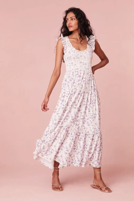 Women LoveShackFancy Chessie Floral Dress