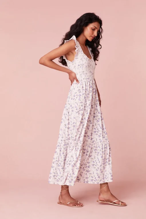 Women LoveShackFancy Chessie Floral Dress