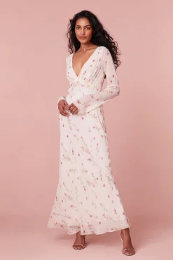 Women LoveShackFancy Dalila Dainty Floral Maxi Dress
