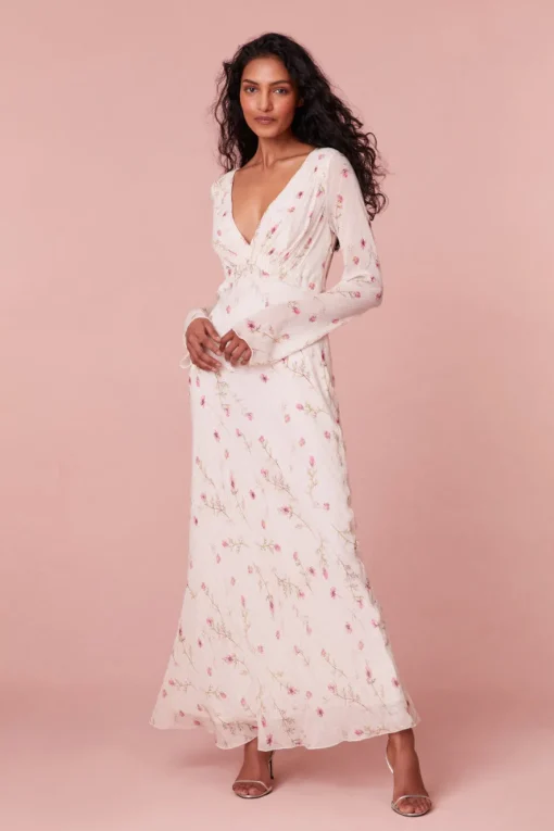 Women LoveShackFancy Dalila Dainty Floral Maxi Dress
