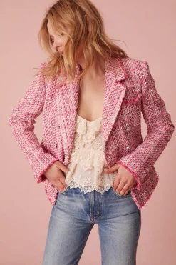 Women LoveShackFancy Duvel Tailored Tweed Jacket