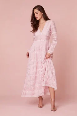 Women LoveShackFancy Ellitia Victorian Lace Maxi Dress