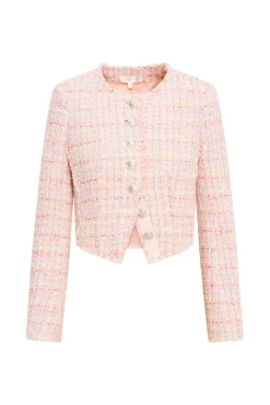 Women LoveShackFancy Falima Tweed Cropped Jacket