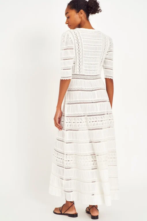 Women LoveShackFancy Flora Cotton Maxi Dress