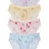 Women LoveShackFancy Garden Rose 4 Pack Knicker Box