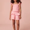 LoveShackFancy Girls Caspia Cotton Ruffle Top