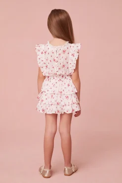 LoveShackFancy Girls Decker Cotton Dress