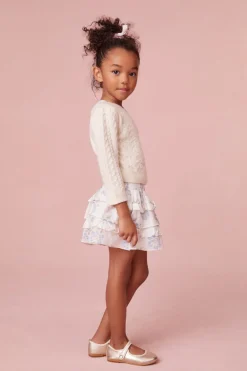 LoveShackFancy Girls Lavender Floral Billie Skirt