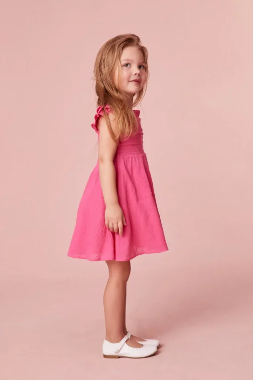 LoveShackFancy Girls Mefford Cotton Dress