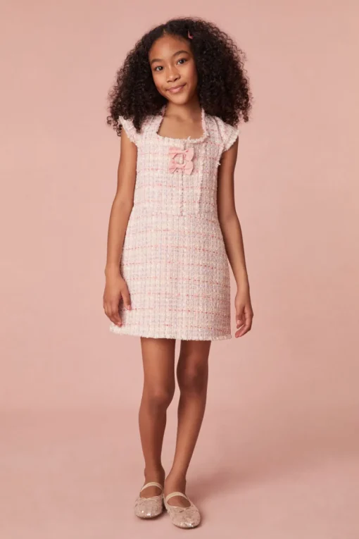 LoveShackFancy Girls Rafina Tweed Dress