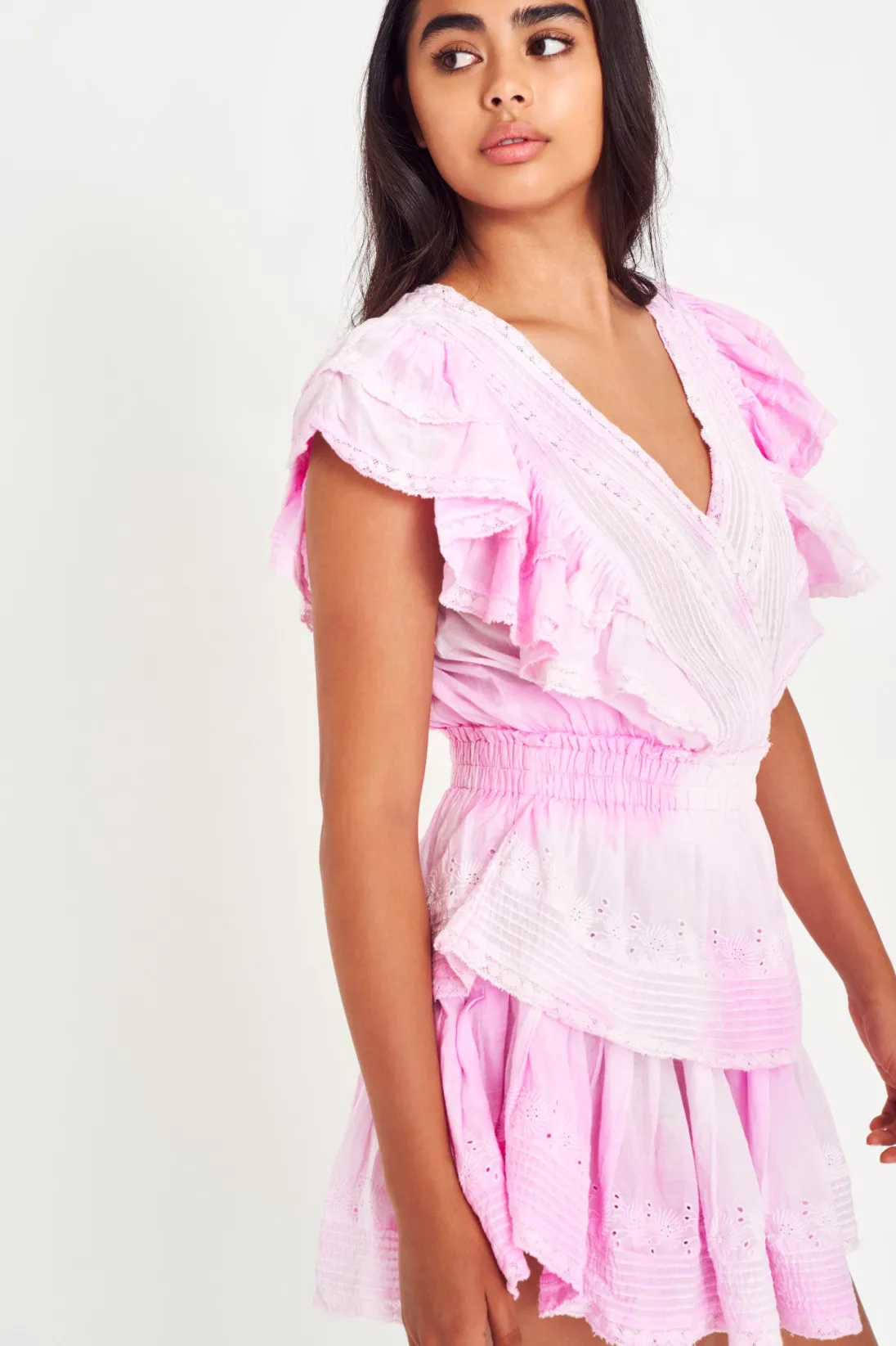 LoveShackFancy Gwen Heritage Mini Dress