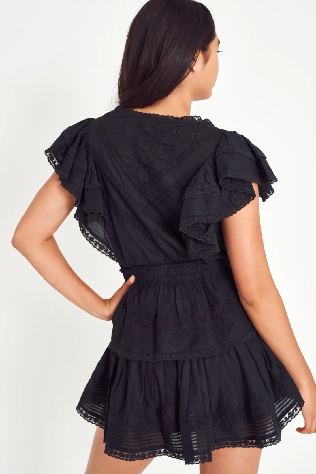 LoveShackFancy Gwen Heritage Mini Dress
