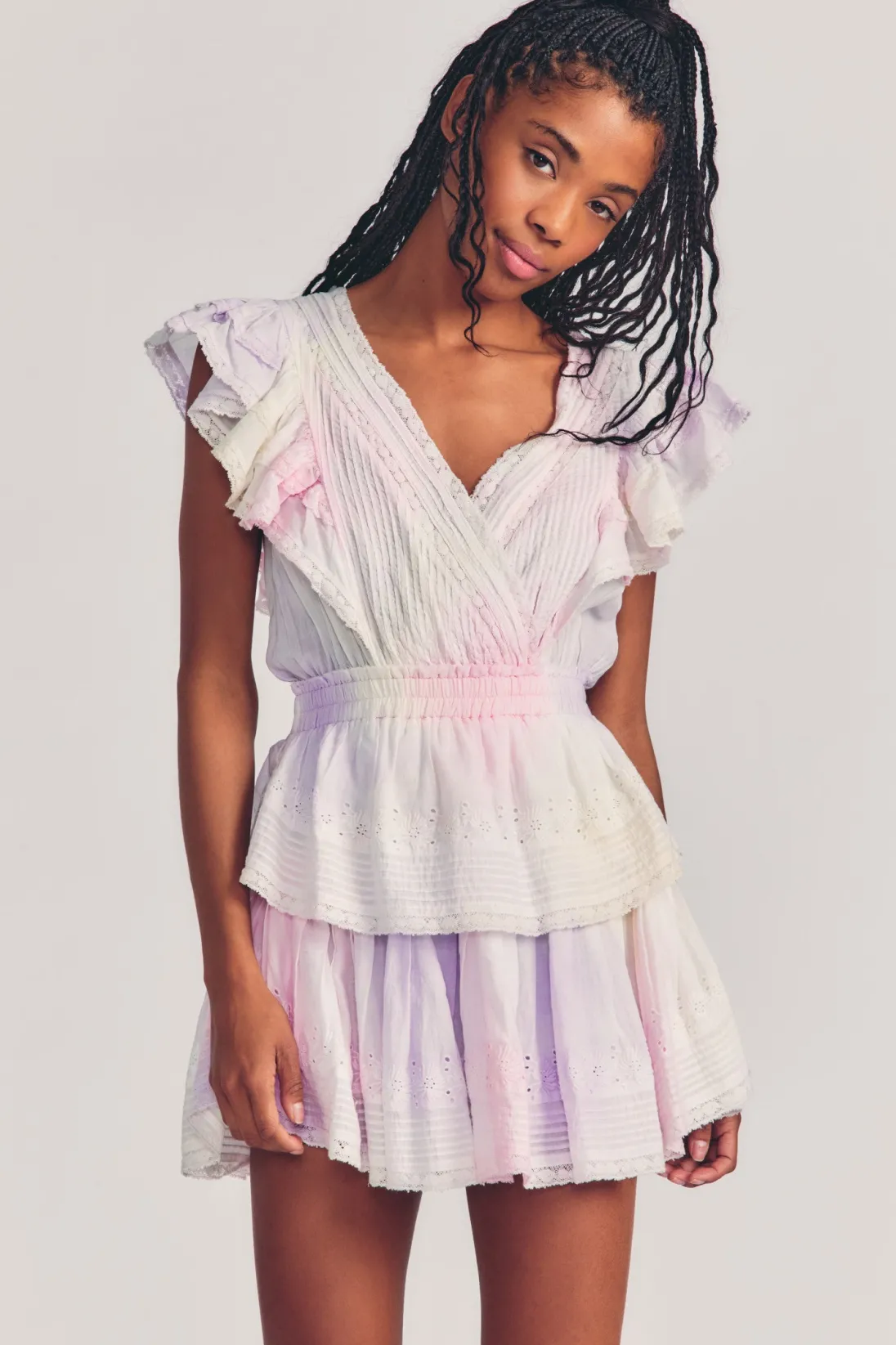 LoveShackFancy Gwen Heritage Mini Dress