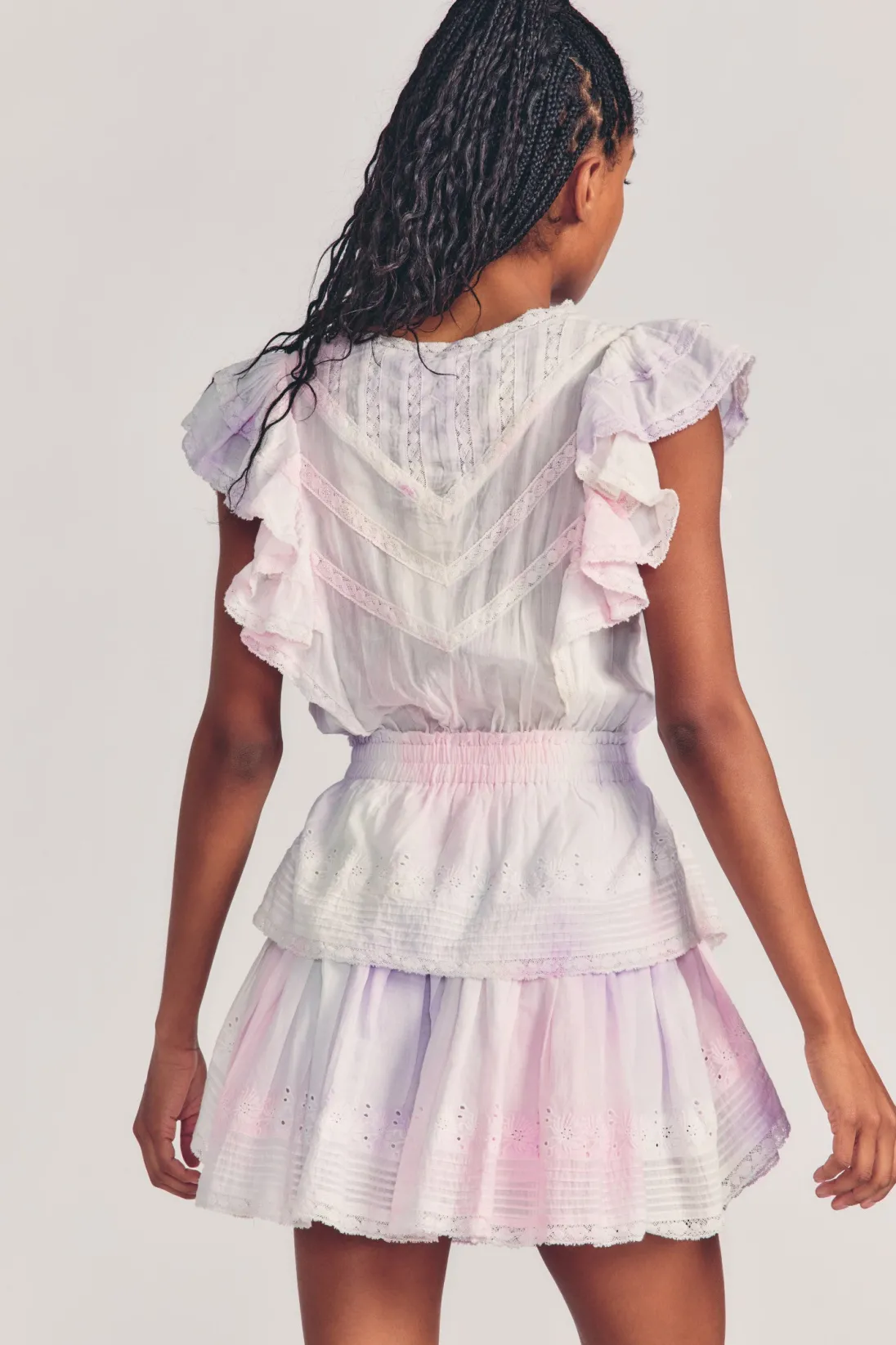 LoveShackFancy Gwen Heritage Mini Dress