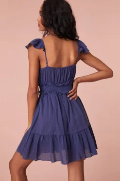 Women LoveShackFancy Ivella Smocked Adjustable Mini Dress