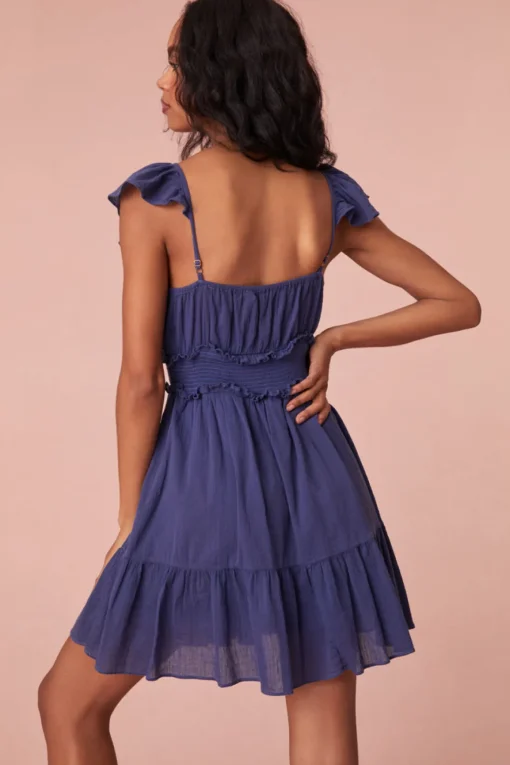 Women LoveShackFancy Ivella Smocked Adjustable Mini Dress