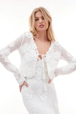 Women LoveShackFancy Kylan Crochet Cardigan