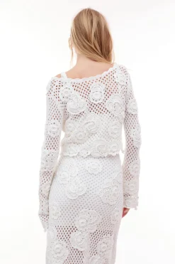 Women LoveShackFancy Kylan Crochet Cardigan
