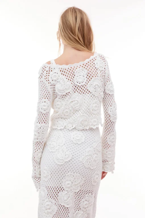 Women LoveShackFancy Kylan Crochet Cardigan