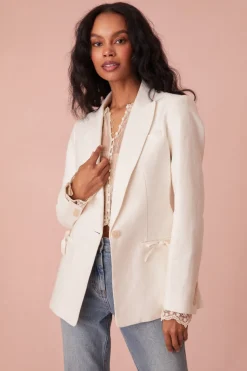 Women LoveShackFancy Lamia Tailored Suit Jacket