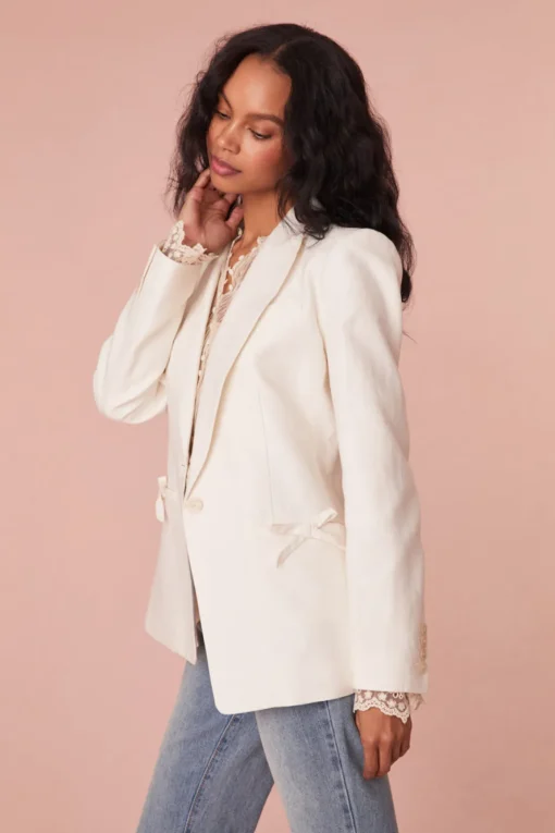 Women LoveShackFancy Lamia Tailored Suit Jacket