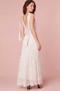 Women LoveShackFancy Lora Lace Maxi Dress