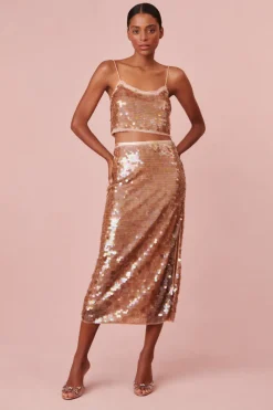 Women LoveShackFancy Miller Sequin Skirt