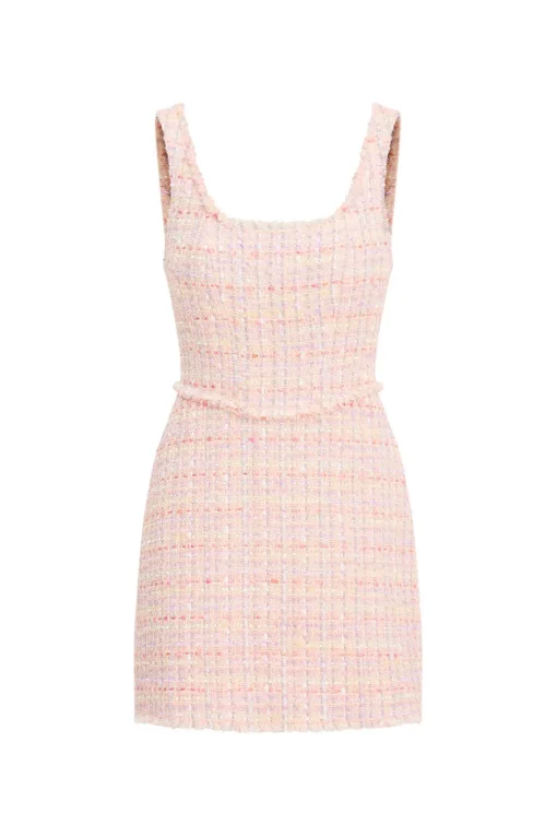 Women LoveShackFancy Moda Tweed Mini Dress