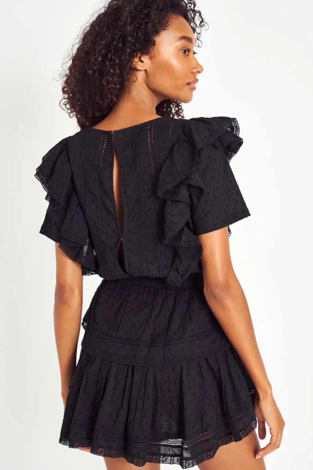 LoveShackFancy Natasha Heritage Mini Dress