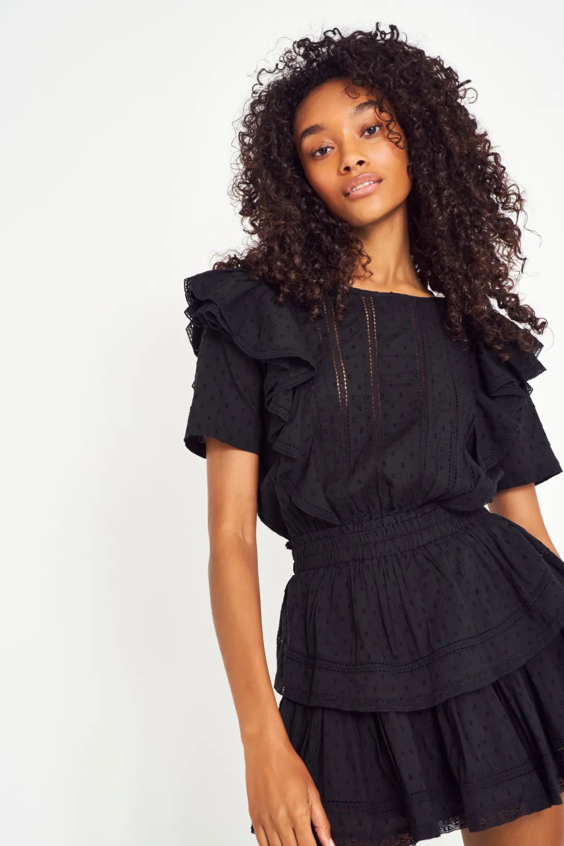 LoveShackFancy Natasha Heritage Mini Dress