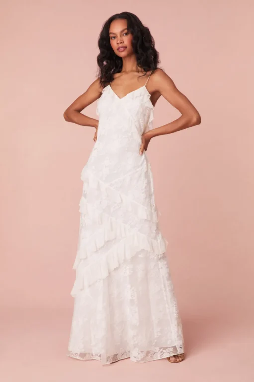 Women LoveShackFancy Rialto Lace Maxi Dress