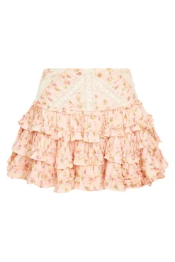 Women LoveShackFancy Robeina Floral Mini Skirt