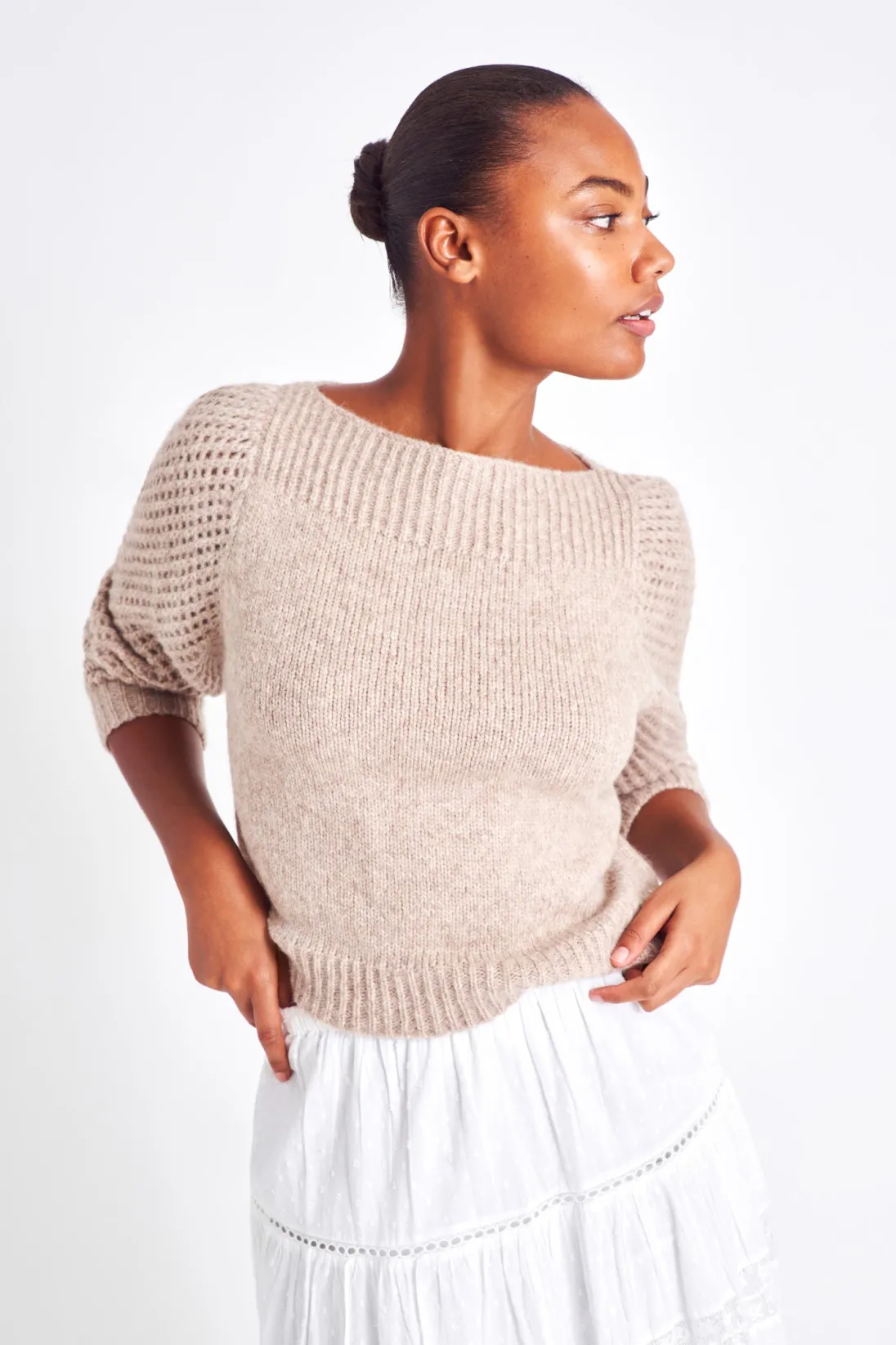 Women LoveShackFancy Rosie Heritage Pullover Sweater