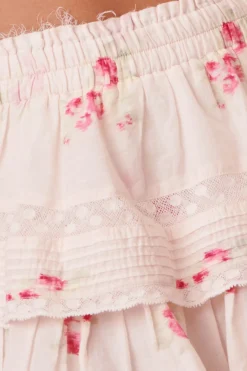 Women LoveShackFancy Ruffle Mini Blossom Skirt