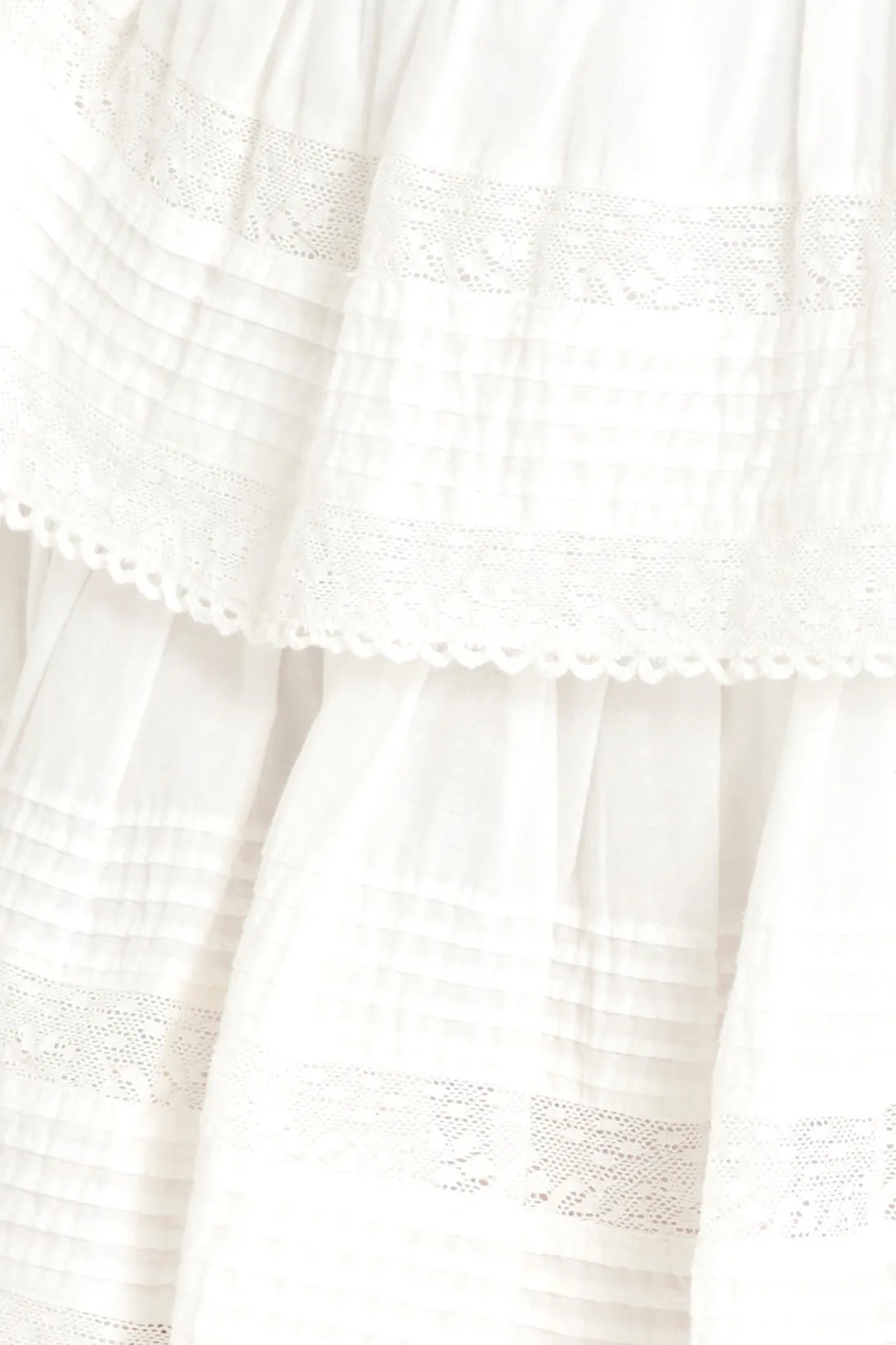 Women LoveShackFancy Ruffle Mini Heritage Skirt