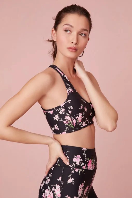Women LoveShackFancy Solange Floral Sports Bra