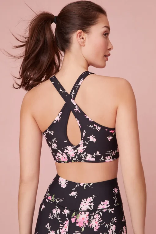 Women LoveShackFancy Solange Floral Sports Bra