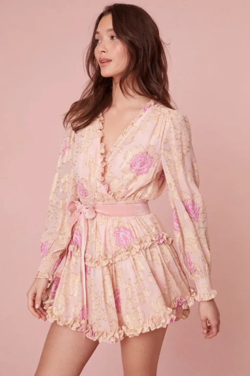 Women LoveShackFancy Spruce Ruffle Mini Dress
